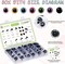 324-Piece Upgraded Glitter Safety Eyes with Washers & Size Tool – 6mm to 24mm for Amigurumi, Crochet Dolls, Plush Toys & DIY Crafts